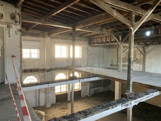 Blick in die Baustelle