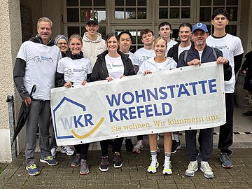 Team der Wohnstätte beim Hospizlauf 2026
