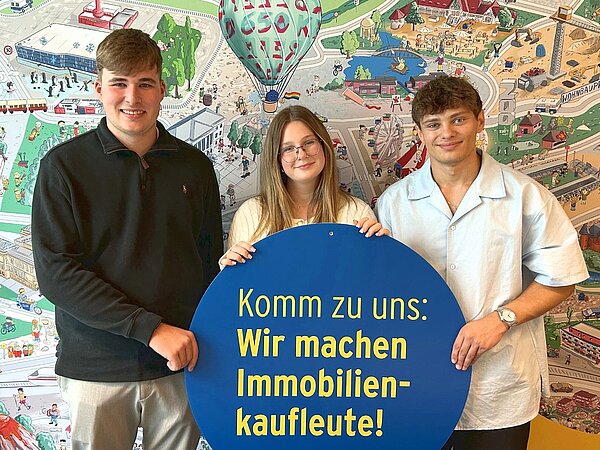 Azubis bei der Wohnstätte