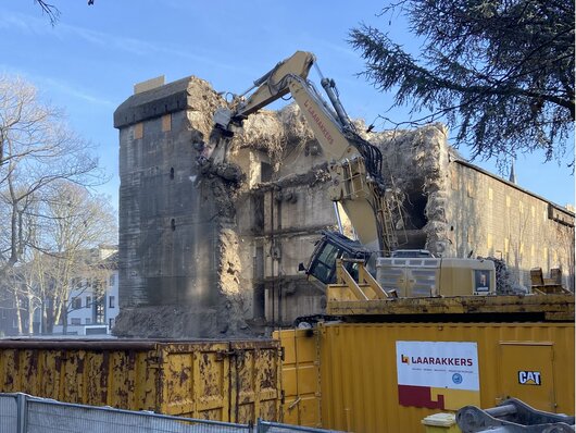 Abriss des Bunkers