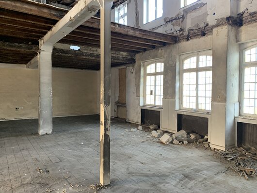 Blick in die Baustelle