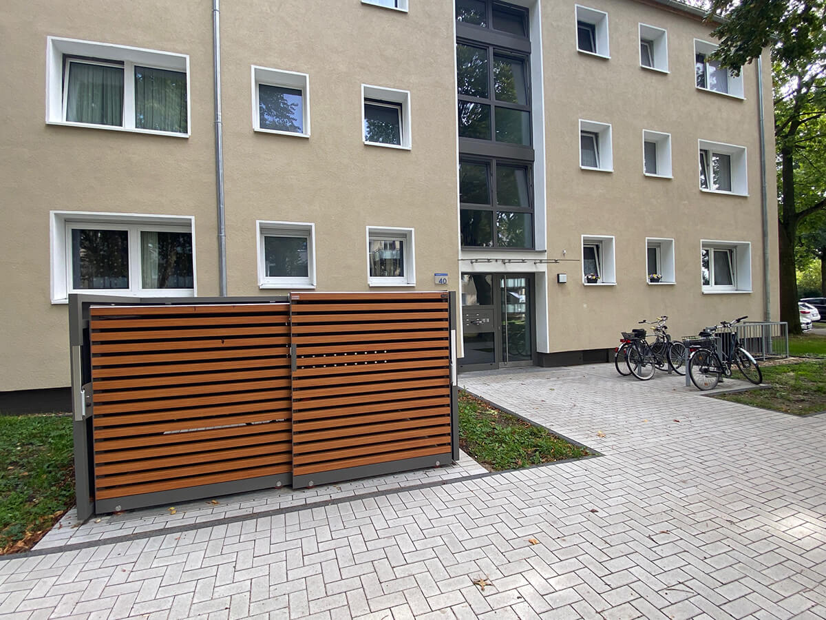 Ansicht der vorderseite vom Haus