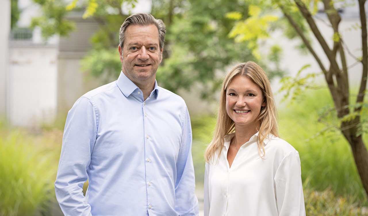 Bastian Imig und Sandra Altmann,Vorstand der WKR